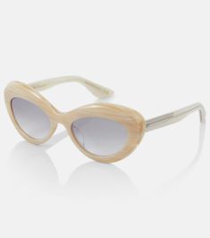 x Oliver Peoples 1968C cat-eye sunglasses in white - Khaite | Mytheresa Oliver Peoples, Color Names, Cat Eye Sunglasses, Cat Eye, Color Design, Sunglasses, White