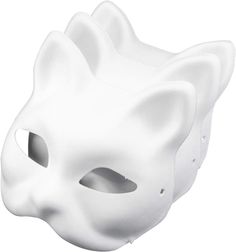 PRICES MAY VARY. Cat Mask made of pulp, environmentally friendly and degradable.The Paintable DIY white mask greated with very light-weight quality materials for long hours of comfortable wear. Size: 6.7*6.7in, 17*17cm. Elastic strap gives firm hold of and easy wearing. Designed with cat face shape, which is creative and adorable. Set includes: mask, rubber band Blank white mask is great for DIY painting on it with your imagination to DIY the mask as you like. Suitable for parties, comics, perfo Therian Masks, Cat Masks, Cheap Masks, Prom Costume, Mask White, Fox Mask, Carnival Of Venice, Hand Painted Cat, Masquerade Costumes