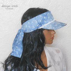 This stylish and trendy sun visor is made of cotton fabric. Beach visor, casual summer cap in nautical style. Size 54-59 cm. Womens Newsboy Cap, Womens Beach Hat, Beige Hat, Sun Visor Hat, Pink Cap, Summer Cap, Summer Hats For Women, Nautical Style, Women's Headwear