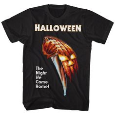 Halloween Thisishalloween Men's T-ShirtMen's t-shirt featuring Halloween Thisishalloween. High quality, professionally screen printed graphics and machine washable classic movie t-shirts & TV graphic tees. Size: Men's Color: Black Men's Short Sleeve T-Shirt 100% cotton Officially Licensed Spooky Clothes, Michael Myers Movies, Halloween Movie Poster, 23 Outfit, The Night He Came Home, Halloween Franchise, Horror Shirts, Rock Band Shirts, Halloween Horror Movies