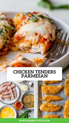 chicken tenders parmesan is an easy dinner recipe