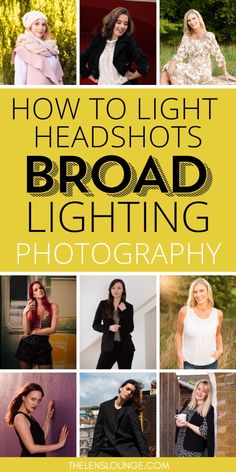 the cover of how to light headshots broad lighting photography