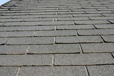 a close up view of a shingled roof