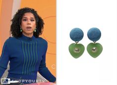 cbs mornings, adriana diaz, heart earrings