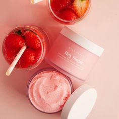 Tell dry skin to bug off! Meet our limited edition Strawberry Fizzy scented body scrub for deliciously smooth skin. Its delicate sweet and tangy scent is a romantic, lovely fragrance you'll heart so much! Ingredients we love: These ingredients may be sweet, but they are mighty tough on dry skin. Hey, Sugar is an all natural, deeply moisturizing and gently exfoliating body scrub that will leave skin glowing and thirsty for more. Massage a scoop of body scrub onto dry skin for an intense exfoliati Strawberry Fizz, Natural Body Scrub, Bug Off, Avocado Butter, Vegan Lip Balm, Exfoliating Body Scrub, Sugar Body Scrub, Sugar Body, Rose Fragrance