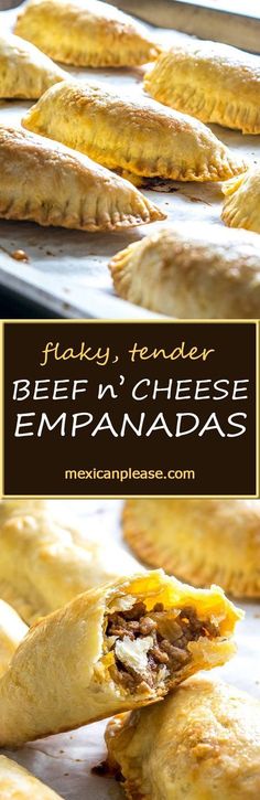 chicken and jalapeno empanadas on a baking sheet with text overlay