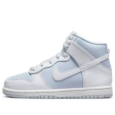 (PS) Nike Dunk High 'White Pure Platinum' DD2314-107 (SNKR/Skate/Casual/High Top) Casual Light Blue High-top Sneakers For Streetwear, Sporty High-top Light Blue Skate Shoes, High-top Light Blue Skate Shoes For Streetwear, Light Blue High-top Skate Shoes For Sports, Light Blue High-top Skate Shoes, Casual High-top Light Blue Skate Shoes, Casual High-top Skate Shoes In Light Blue, Casual Light Blue High-top Skate Shoes, Nike White High-top Skate Shoes