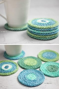 there are many coasters that have been made to look like circles