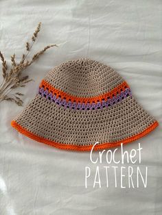 *PATTERN ONLY* The Amelia Crochet Bucket Hat pattern is made using HDC stitches and works up quickly. It fits approximately a size 58 cm women's' head. Using cotton yarn and an endless mix of colours, this is a great stash buster and summer must have item. This is an advanced beginner friendly pattern. It contains finished measurements and gauge. This pattern uses American terms and is only available in English.  Materials:  3x balls of worsted weight cotton/ 10 ply yarn (50g) (Paris Drops Cotto Crochet Bucket Hat Pattern, Bucket Hat Pattern, 4mm Crochet Hook, Stash Buster, Crochet Bucket, Crochet Bucket Hat, Must Have Items, Worsted Weight, Hat Pattern