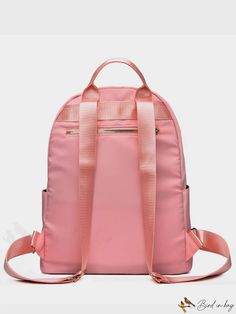 BirdinBag - Versatile Quilted Pink Backpack with Adjustable Straps - Functional and Stylish Pink Backpack, Classic Backpack, Adjustable Straps, Backpacks, Size Medium, Pattern, Pink, Color