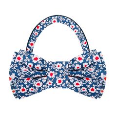 Steel Blue, White & Red Flowers Bow Tie Imagine a luxurious silk blue bow tie with delicate white and red flowers intricately woven into its pattern, creating an eye-catching display of colors that will add a touch of sophistication to any outfit. The blue background provides a classic and timeless look, while the white and red floral pattern adds a dash of vibrancy and liveliness to the piece. To complete the ensemble, consider pairing this bow tie with a white dress shirt to create a crisp and Blue Tie With Bow Tie Back As A Gift, Summer Blue Bow Tie, Blue Bow Tie For Summer, Summer Blue Bow Tie And Accessories, Summer Blue Bow Tie And Suit Accessories, Summer Blue Bow Tie Suit Accessories, Blue Bow Tie For Black Tie Events In Summer, Classic Blue Bow Tie For Summer, Elegant Blue Bow Tie For Spring