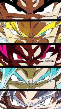 the four main characters in dragon ball zokue, from left to right are gohan, vegeta, and trunks