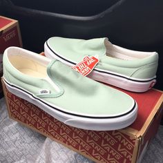 Women11 Leopard Vans, Vans Classic Black, Vans Slides, Vans Slip On Shoes, Vans Green, Rare Vans, Leather Vans, Checkered Vans, Vans Checkerboard