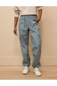 Snappy stretch poplin/Elastic waist with zip fly/Patch pockets/Cargo pockets/Elastic cuff/These pants are Real Good: Made with the planet in mind & a promise to continue to do better. Comfy Cargo Pants, Athletic Fit Jeans, Graphic Tee Dress, Cargo Joggers, Loose Jeans, Do Better, Costume Shop, Joggers Womens, Cool Stuff