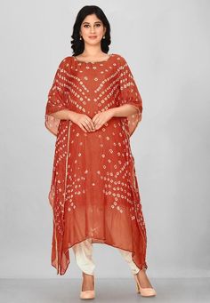 Kurutha Tops, Kaftan Kurti, Bandhej Print, Golden Blouse, Vs Image, New Kurti Designs, Classy Suits, Designer Kurta