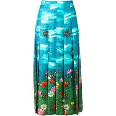 A classic Gucci cut used season after season this pleated, silk midi skirt has been printed with a glorious, garden print. Cut to sit high on the waist, it fastens with a side zip, while the distinctive pleated design works harmoniously with the print to give the impression of a dreamy, breeze-stroked meadow.  Silk 100% Gucci Garden, Gucci Skirt, Gucci Sweater, Silk Midi Skirt, Printed Pleated Skirt, Garden Print, Skirts Online, Satin Skirt, Silk Skirt