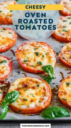 baked tomatoes with mozzarella and parmesan