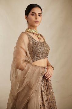 Buy Brown Organza Embroidered Nakshi Round Floral Bridal Lehenga Set For Women by Astha Narang Online at Aza Fashions. Designer Tissue Silk Choli With Intricate Embroidery, Organza Choli With Intricate Embroidery For Reception, Designer Wear Choli With Intricate Embroidery In Organza, Designer Organza Choli With Intricate Embroidery, Anarkali Tissue Silk Choli With Intricate Embroidery, Reception Choli With Resham Embroidery In Raw Silk, Resham Embroidered Organza Choli For Reception, Resham Embroidered Raw Silk Choli For Reception, Resham Embroidery Raw Silk Choli For Reception