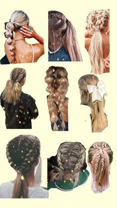 #hairinspoforsports Track Meet Hairstyles, Meet Hairstyles, Cute Volleyball Hairstyles, Ideas For Parties, Competition Hair, Hairstyles Design, Formal Hairstyles For Long Hair