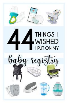 the four things i wish to put on my baby registry