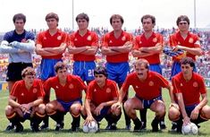 the soccer team is posing for a group photo