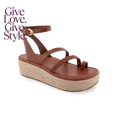 in stock Brown Woven Leather Wedge Sandals, Leather Sole Wedge Sandals With Round Toe, Medium Width, Brown Adjustable Wedge Sandals, Casual Style, Cheap Brown Slip-on Wedge Sandals, Brown Wedge Sandals With Heel Strap, Medium Width, Wedge Sandals, Womens Sandals, Wedges, Faux Leather