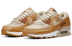 Nike Womens WMNS Air Max 90 Caramel CZ3950-101 Womens Air Max 90, Air Max 90 Women, Air Max 98, Air Max Women, Nike Womens, Air Max 1, Nike Air Max 90, Training Shoes, Nike Dunk