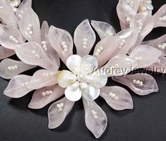 "Applications: wedding, engagement, daily wear,party Stone(s): Pink crystals ,freshwater Pearl, freshwater shells beads size :4-6-8mm/0.157\",15*38mm/0.59*0.149\";10*15mm/0.39*0.59\"(1\"=2.54cm=25.4mm,1cm = 0.39 inch). Setting: metal lobster claw clasp; stainless steel wire Dimension: the necklace measures 18 inches around the neck+2\"(Extend the chain)can adjustable Color: As show We can adjust the length of your requirements This beautiful Necklace is the perfect addition to any wardrobe. This Pearl Flower Necklace For Wedding, Wedding Jewelry With Beaded Mother Of Pearl, White Flower Beaded Necklaces For Wedding, White Flower Beaded Necklace For Wedding, White Flower-shaped Beaded Necklace For Wedding, Flower Crystal Wedding Necklace, Wedding Crystal Necklace With Flower Design, Wedding Crystal Flower Necklace, Beaded Flower Necklace For Wedding