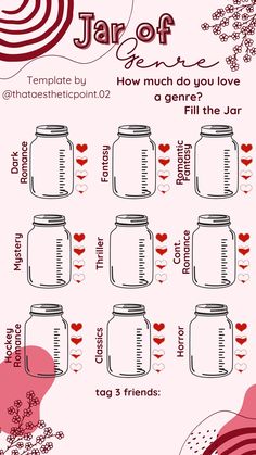 jar of love valentine's day card with instructions to make it look like they are in