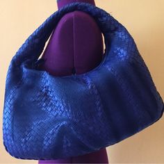 Width 16.8 “. Height 14” Depth 3.9” Blue Bags With Intrecciato Weave, Blue Rectangular Bag With Intrecciato Weave, Blue Intrecciato Weave Shoulder Bag, Blue Shoulder Bag With Intrecciato Weave, Blue Intrecciato Weave Tote Shoulder Bag, Chic Blue Bag With Intrecciato Weave, Blue Intrecciato Weave Shoulder Bag For Shopping, Blue Top Handle Bag With Intrecciato Weave, Designer Blue Evening Bag