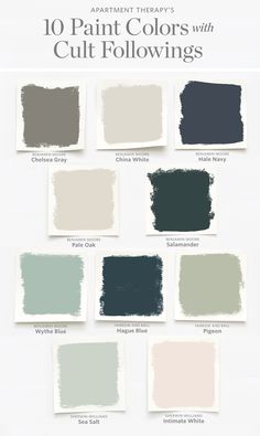 the different shades of paint that you can use to decorate your home or office with