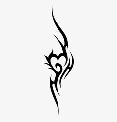 a black and white tattoo design with hearts on it's back, in the shape of a heart