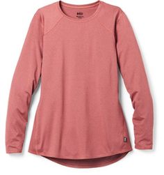 Comfy as you warm up  comfy as you cool down  even comfy when you break a sweat—the women's REI Co-op lightweight long-sleeve base layer top is ideal for skiing  hiking and lunch break  too. Base Layer Women, Op Logo, Layered Long Sleeve, Layer Top, Lunch Break, Layered Tops, Womens Size Chart, Rei Co-op, Petite Size