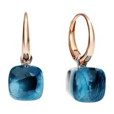 Reference: POB2010O6000000TL Categorie: Earring Collection: Nudo Material: White gold and pink gold Carat: Topaz london blue London Topaz, London Blue Topaz Earrings, Rose Gold Drop Earrings, Blue Topaz Stone, Blue Topaz Earrings, Pink Topaz, Topaz Earrings, Modern Earrings, London Blue Topaz