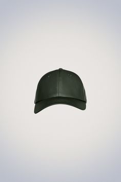 Rains Cap Headwear 03 Green Green Baseball Cap, Pu Fabric, Webbing Strap, Caps For Women, Navy And Green, Black And Navy, Water Repellent, Baseball Cap, Cape