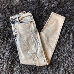 Brand New, Never Worn! Speak Peak Brand. Acid Wash / Bleached Denim Look. Very Very Stretchy, High Waisted Skinny Jeans. Size 13 (Liked These So Much, I Also Have Them In A Size 11 For Sale Too I Just Suck And Never Wore Them! Lol) Pair With A Crop Top, Body Suit Or Your Favorite Tee! Fitted Distressed Acid Wash Bottoms, Fitted Distressed Washed Blue Bottoms, Fitted Mid-rise Acid Wash Bottoms, Fitted Acid Wash Casual Bottoms, Casual Fitted Acid Wash Bottoms, Fitted Distressed Light Wash Bottoms, Fitted Light Wash Distressed Bottoms, Trendy Light Wash Bleached Bottoms, Fitted Acid Wash High Rise Bottoms