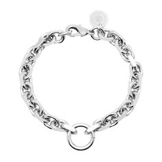 The Gigi bracelet is made from thick brass link chain and fastened with a with lobster clasp with a ring as an accent piece. Material: Brass Plating: 10K Gold or Rhodium-silver Bracelet has a clear protective coating to prevent from quick wear and tarnishing. Chain measures: 6.5mm wide Each link measures: 9.8mm long x 6.5mm wide x 2.1mm thick Accent ring measures: 16mm outer diameter Clasp Measures: 15mm long Available in the following Lengths: 6.5", 7", 7.5", 8", 8.5", 9" Our jewelry is always Bracelet Watches Women, Waist Pouch, Knitting Gift, Hip Bag, Sustainable Materials, 10k Gold, Custom Engraving, Belts For Women, Link Chain