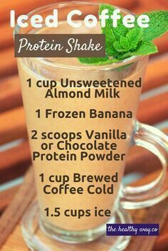 iced coffee with ingredients to make it