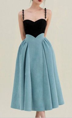 Tea Dress Patterns, Midi Skirt Dress, Tea Length Formal Dress, Classy Dress Designs, Tea Length Skirt Outfit Casual, Couture Midi Dress, Tea Length Dress Pattern, Blue Wedding Outfits For Women, Formal Wear Accessories Women