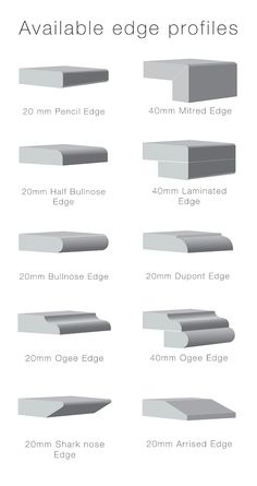 the different sizes and shapes of an object