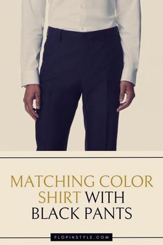 Black pants provide a sleek foundation for countless outfits, but which shirt colors truly shine? Explore our guide to fashion color combinations for men's shirts and black pants, and learn how to create effortlessly stylish looks that suit any occasion. Transform your wardrobe today. Learn more at flopinstyle.com Black Pants Outfit Ideas, Blue Shirt Black Pants, Light Purple Shirt, Pants Outfit Ideas, Black Pants Outfit, Burgundy Shirt