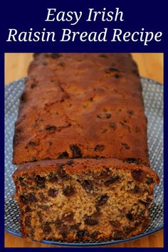 Irish Raisin Bread Recipe – How to make an Easy Traditional Fruit and Cinnamon Irish Barmbrack Loaf Cake without yeast – with the video tutorial. Irish Barmbrack, Raisin Bread Recipe, Pecan Bread Recipe, Cinnamon Raisin Bread Recipe, Boiled Fruit Cake, Cheap Desserts, Fruit Loaf, Raisin Recipes