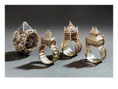 size: 24x18in Giclee Print: Ceremonial Marriage Rings Art Print : Marriage Rings, Jewerly Ring, Ornate Ring, Architectural Jewelry, Marriage Ring, Giclee Painting, Italian Jewelry, Tropical Art, Classic Ring