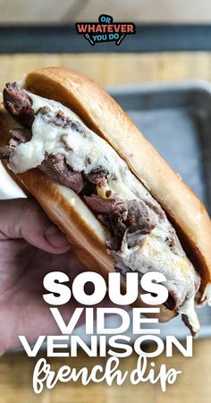 Tender, juicy, Venison French Dip recipe is an amazing way to use those venison roasts in the freezer! Venison Backstrap Recipes, French Dip Recipes, Backstrap Recipes, Venison Roast, Easy Taco Recipes, Easy Pasta Salad Recipe, Traeger Recipes