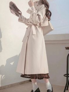 ❤︎British style high-end retro cape trench coat❤︎

Please allow 3 weeks for product shipping. Coat With Long Dress, Woman Trench Coat, High End Designer Fashion, Trench Cape, High Neck Coat, Coat Cape, Vintage Trench Coat, Retro Coat, Blazer And Skirt Set