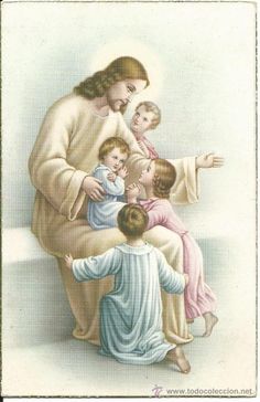 an image of jesus with children