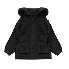 New plus size warm winter coat black hooded faux fur collar casual outfit

 Materials used: cotton blended

Measurement:One size fits all for this item. Please make sure your size doesn't exceed this size: BUST-196cm   
   
length 71cm / 27.69"
Sleeve length 68cm / 26.52"
Cuff 24cm / 9.36"
bust 196cm / 76.44"
Waist 174cm / 67.86"
hem 172cm / 67.08"



We ship worldwide.

Tracking numbers provided for all orders. Alternative Black Hooded Winter Jacket, Black Fleece-lined Hooded Jacket For Streetwear, Black Hooded Jacket With Padded Collar, Winter, Black Double-lined Hood Parka For Streetwear, Black Winter Parka With Double-lined Hood, Hooded Faux, Black Winter Coat, Traje Casual, Parka Coat