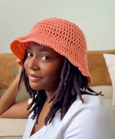 - Crochet Bucket Hat - Fits Most Adults - Made with 100% cotton yarn - Ready to ship and will be sent out the next business day (Mon-Fri). Crochet Lifestyle, Bucket Hat Fits, Bucket Hat Summer, Hat Fits, Crochet Bucket, Crochet Bucket Hat, Hat Summer, Summer Hat, Bucket Hats