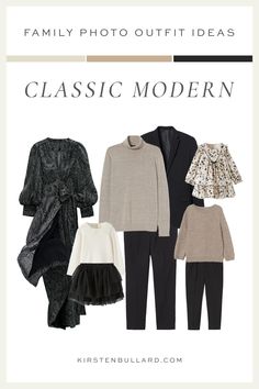 family photo outfit ideas for the classic modern mother's day gift guide from kirsten bullard