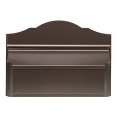 an image of a brown mailbox on a white background